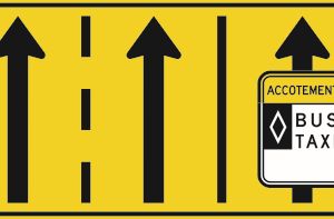 Signal avancé de voie réservée