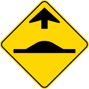 Signal avancé de dos d'âne