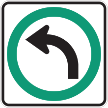 Obligation de tourner à gauche