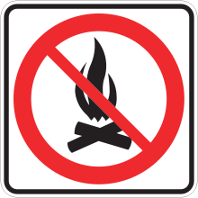 Interdiction de faire des feux de camp