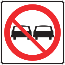 Interdiction de dépasser