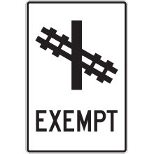 Exemption d'arrêt à un passage à niveau